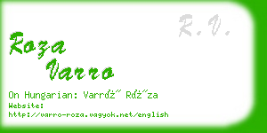 roza varro business card